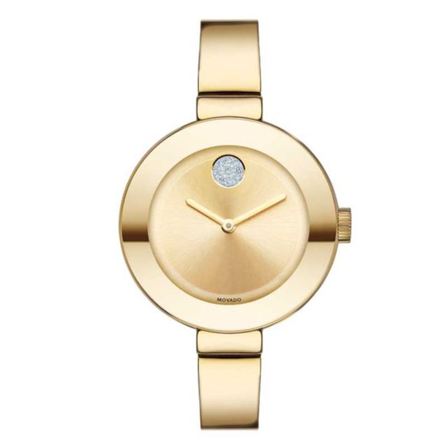 Ladies' Movado Bold® Crystal Bangle Watch (Model: 3600201)|Peoples Jewellers