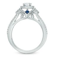 Vera Wang Love Collection 0.70 CT. T.W. Diamond Collar Engagement Ring in 14K White Gold|Peoples Jewellers