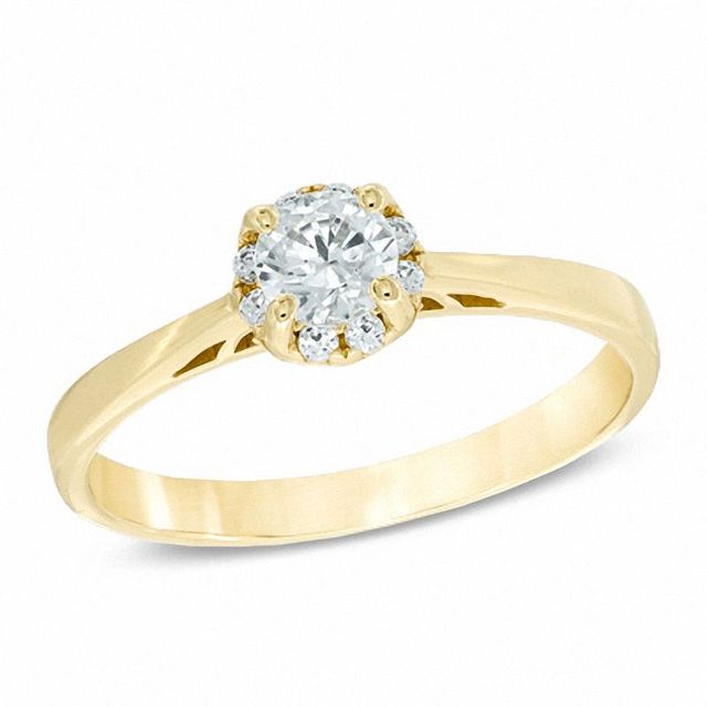 0.50 CT. T.W. Canadian Certified Solitaire Diamond Engagement Ring in 14K Gold (I/I1)