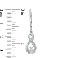 0.25 CT. T.W. Certified Canadian Diamond Infinity Drop Earrings in Sterling Silver (I/I2)|Peoples Jewellers