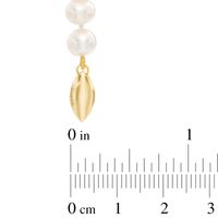 6.0-7.0mm Freshwater Cultured Pearl Strand Necklace with 14K Gold Clasp|Peoples Jewellers