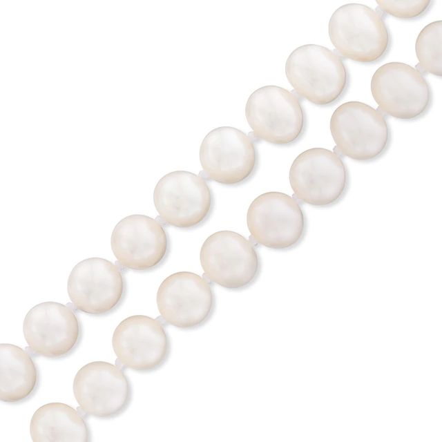 6.0-7.0mm Freshwater Cultured Pearl Double Strand Bracelet with Sterling Silver Clasp-7.25"|Peoples Jewellers