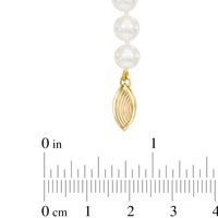 6.0-6.5mm Akoya Cultured Pearl Strand Necklace with 14K Gold Clasp|Peoples Jewellers