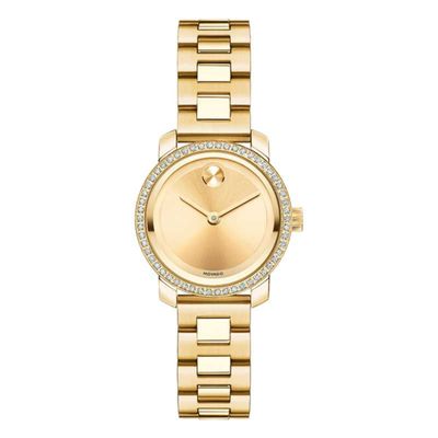 Ladies' Movado Bold® Diamond Accent Gold-Tone Watch (Model: 3600215)|Peoples Jewellers