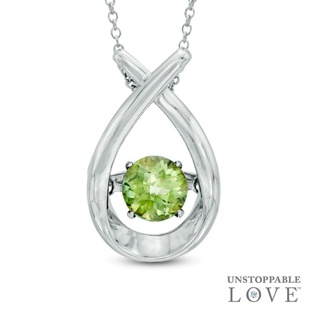 Unstoppable Love™ 6.0mm Peridot Pendant in Sterling Silver|Peoples Jewellers