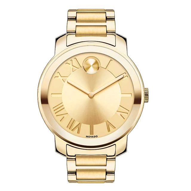 Ladies' Movado Bold® Gold-Tone Watch with Gold Dial (Model: 3600197)