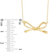 Bow Necklace in 10K Gold|Peoples Jewellers