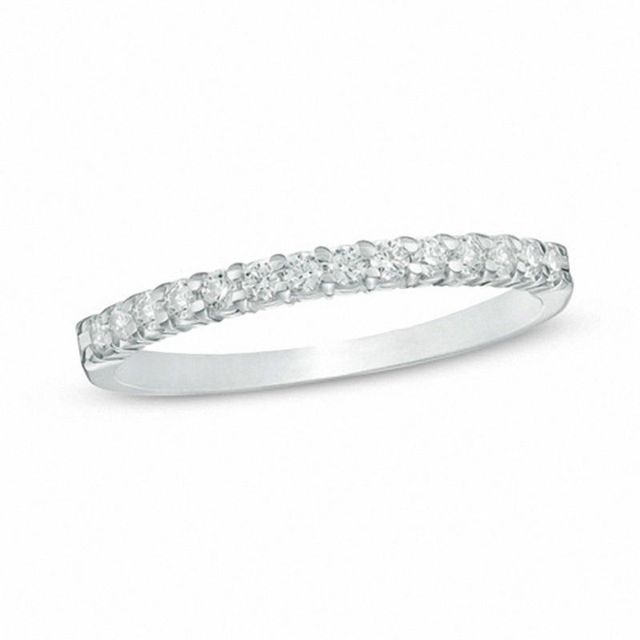 0.25 CT. T.W. Certified Colourless Diamond Band in 18K White Gold (E/I1)|Peoples Jewellers