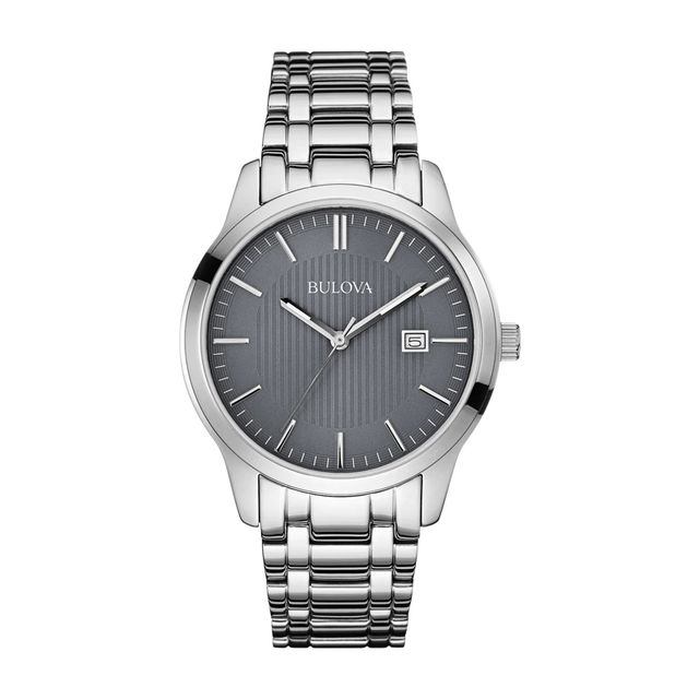 Men's Bulova Classic Watch with Grey Dial (Model: 96B224)|Peoples Jewellers