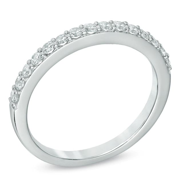 Celebration Canadian Lux® 0.40 CT. T.W. Certified Diamond Wedding Band in 18K White Gold (I/SI2)|Peoples Jewellers