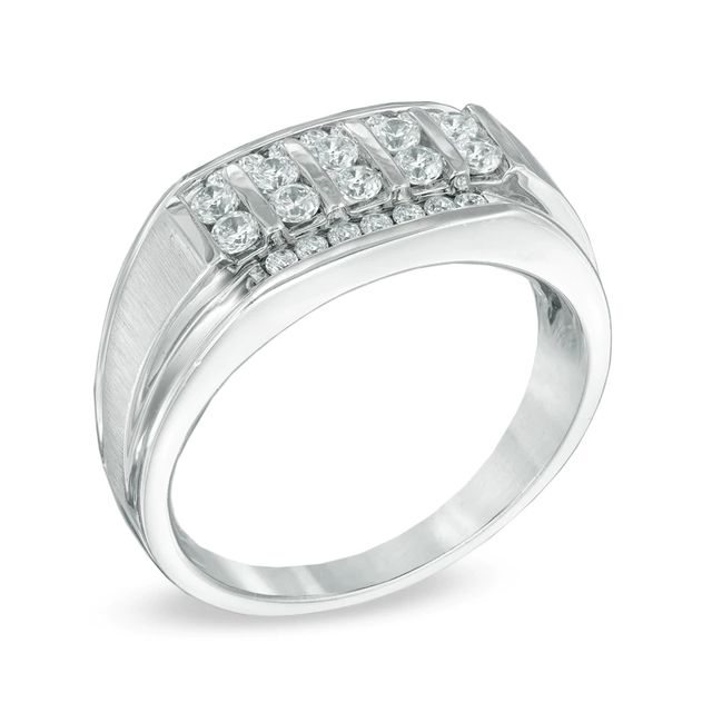 Men's 0.70 CT. T.W. Diamond Ring in Sterling Silver