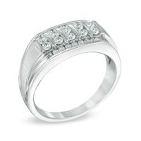 Men's 0.70 CT. T.W. Diamond Ring in Sterling Silver|Peoples Jewellers