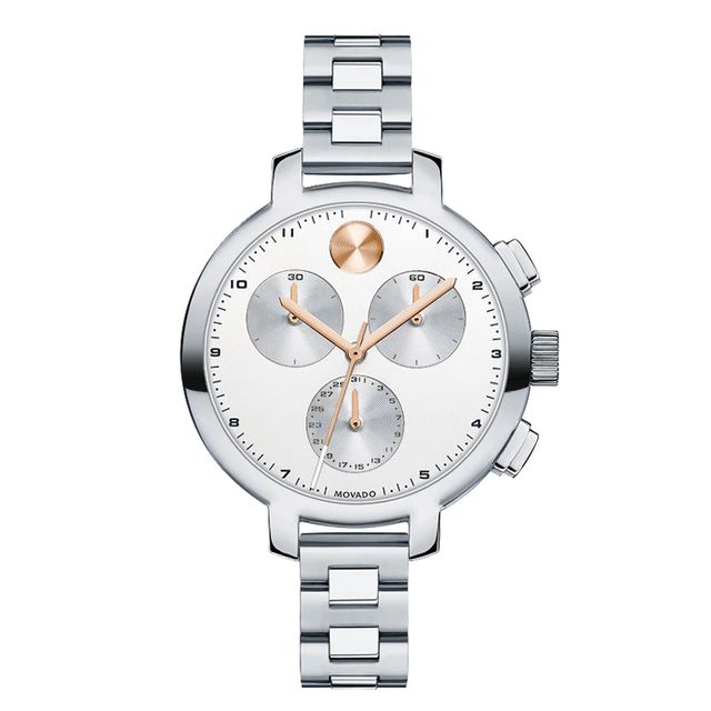 Ladies' Movado Bold® Chronograph Watch with Silver-Tone Dial (Model: 3600238)|Peoples Jewellers