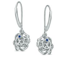 Vera Wang Love Collection 0.29 CT. T.W. Diamond Rose Drop Earrings in 14K White Gold|Peoples Jewellers