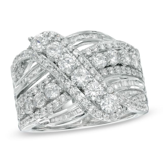 2.00 CT. T.W. Diamond Overlay Ring in 10K White Gold|Peoples Jewellers