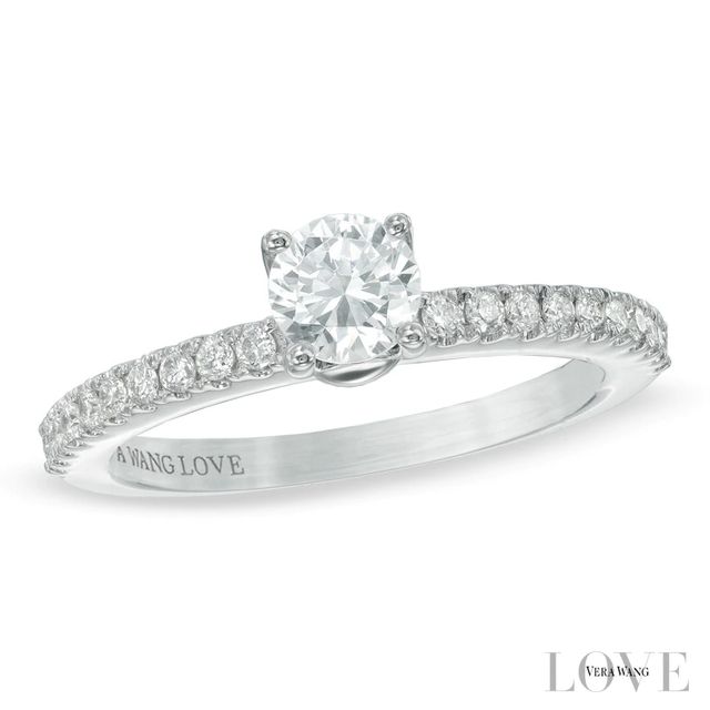 Vera Wang Love Collection 0.63 CT. T.W. Diamond Engagement Ring in 14K White Gold|Peoples Jewellers