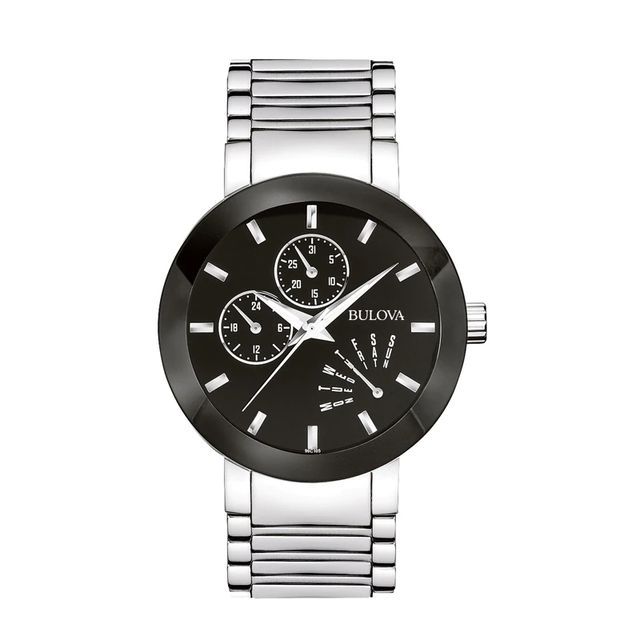 Men's Bulova Modern Chronograph Watch with Black Dial (Model: 96C105)|Peoples Jewellers