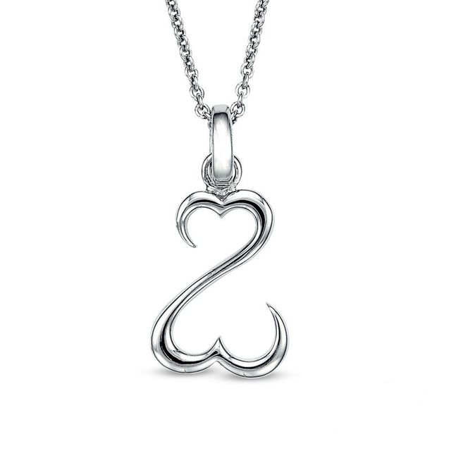 Open Hearts by Jane Seymour™ Dainty Pendant in Sterling Silver