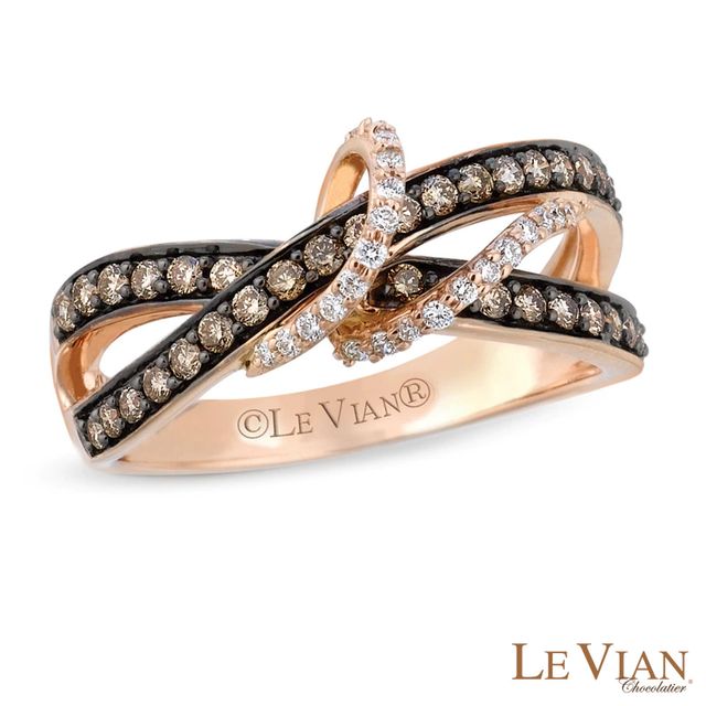 Peoples Le Vian Chocolate Diamonds® 0.52 CT. T.W. Diamond Centre