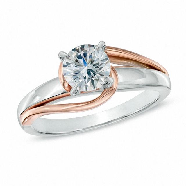 0.50 CT. Certified Diamond Solitaire Engagement Ring in 14K Two-Tone Gold (J/I2)|Peoples Jewellers