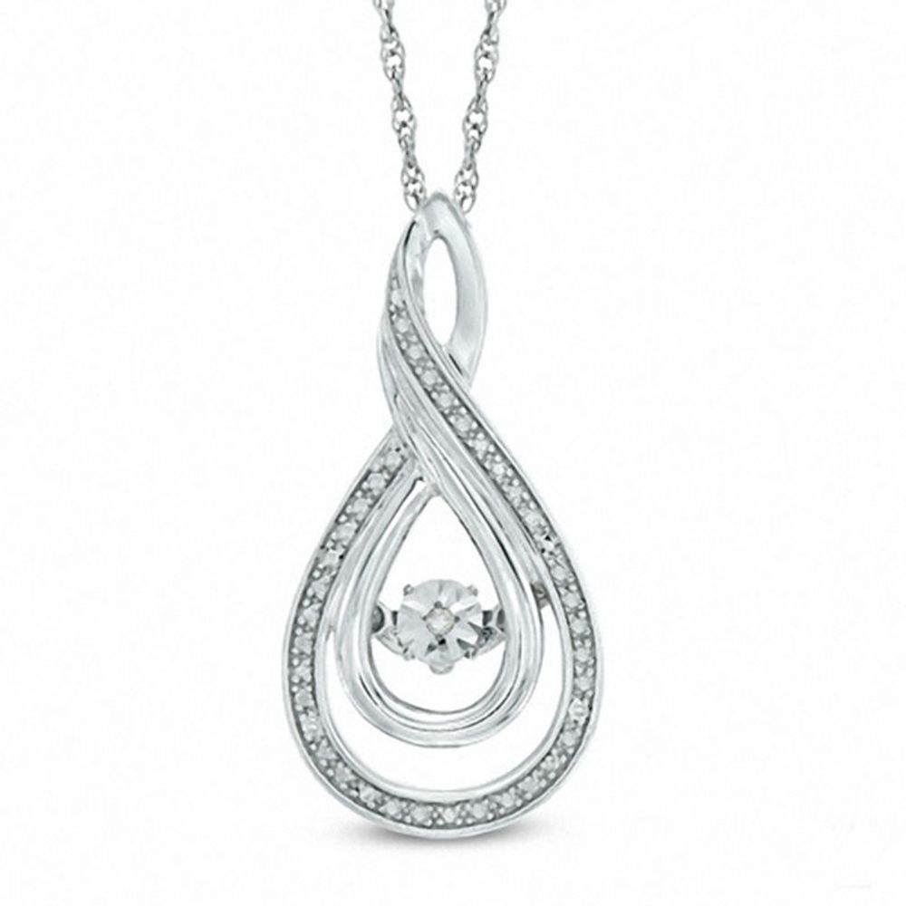 Unstoppable Love™ Diamond Accent Layered Infinity Pendant in Sterling Silver|Peoples Jewellers
