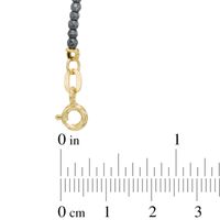 Sideways Cross Hematite Bracelet in 14K Gold - 7.25"|Peoples Jewellers