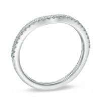 Vera Wang Love Collection 0.15 CT. T.W. Diamond Contour Wedding Band in 14K White Gold|Peoples Jewellers