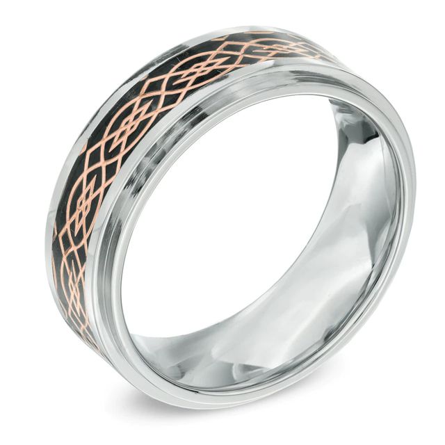 Sterling Silver Comfort Fit Celtic Knot Wedding Band