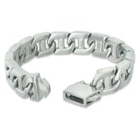 Men's 0.10 CT. T.W. Diamond Grey Carbon fibre ID Bracelet in Stainless Steel - 8.5"|Peoples Jewellers