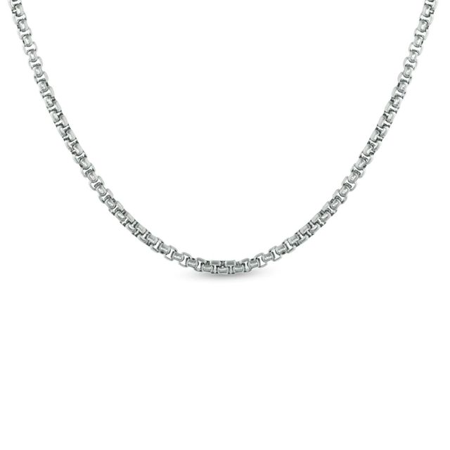 Men's 3.5mm Rolo Chain Necklace in Stainless Steel - 30"