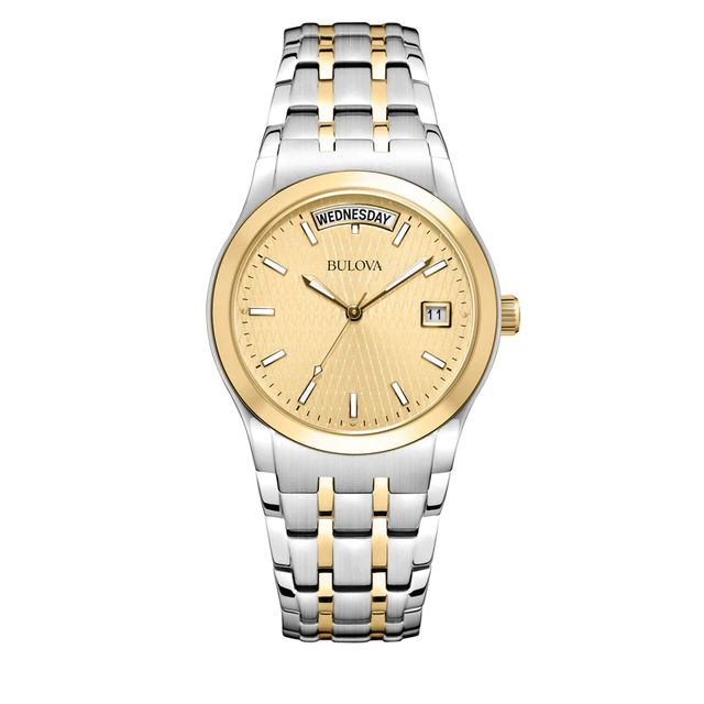 Men's Bulova Classic Two-Tone Watch with Champagne Dial (Model: 98C60)|Peoples Jewellers
