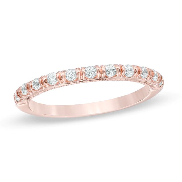 0.25 CT. T.W. Diamond Anniversary Band in 14K Rose Gold|Peoples Jewellers