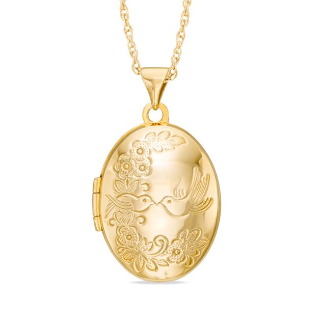 Oval Locket in 10K Gold