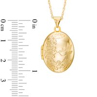 Oval Locket in 10K Gold|Peoples Jewellers