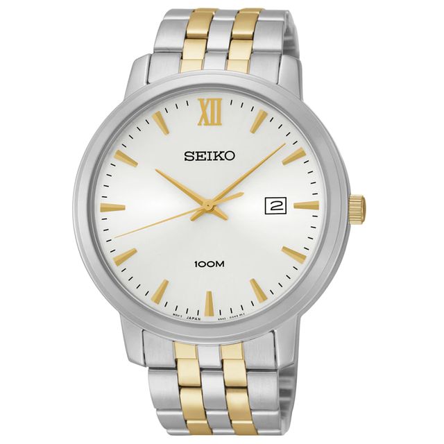 Men's Seiko Solar Watch with White Dial (Model: SUR121)|Peoples Jewellers