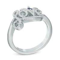 Vera Wang Love Collection 0.18 CT. T.W. Diamond "Love" Ring in Sterling Silver|Peoples Jewellers