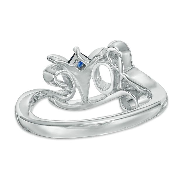 Vera Wang Love Collection 0.18 CT. T.W. Diamond "Love" Ring in Sterling Silver|Peoples Jewellers