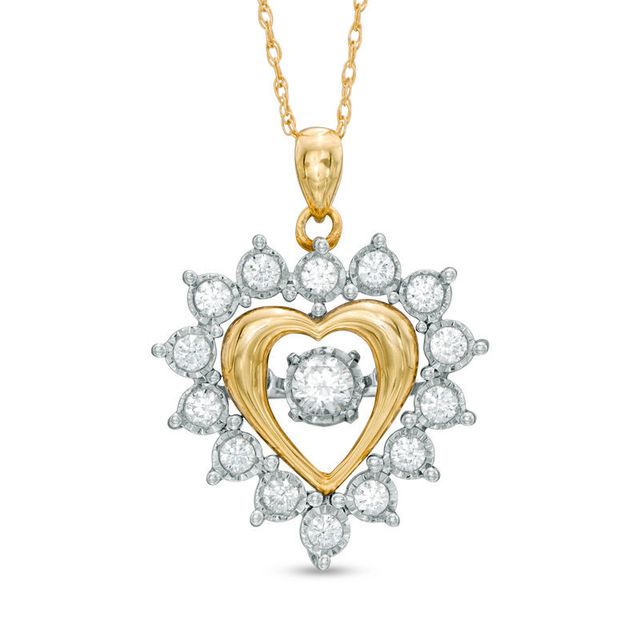 Unstoppable Love™ 0.50 CT. T.W. Diamond Heart-Shaped Pendant in 10K Gold|Peoples Jewellers