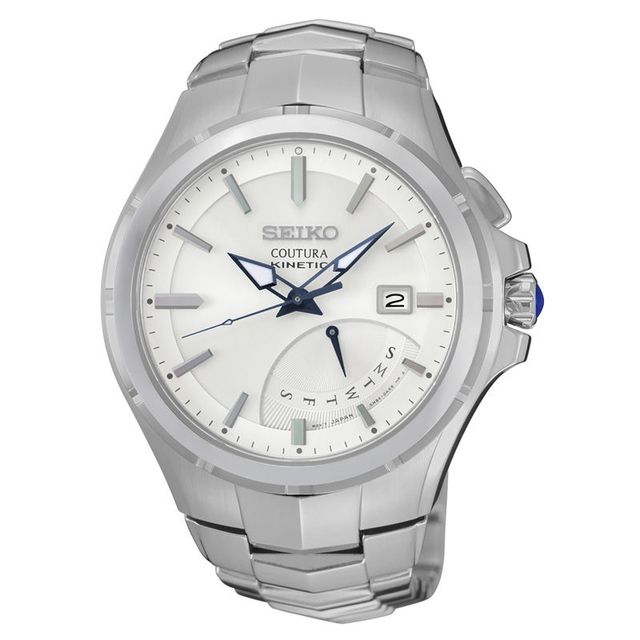 Peoples Men's Seiko Coutura Kinetic Watch with Silver-Tone Dial (Model:  SRN063) | Metropolis at Metrotown
