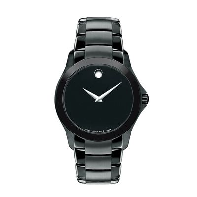 Men's Movado Masino™ Black IP Stainless Steel Watch with Black Dial (Model: 606486)|Peoples Jewellers