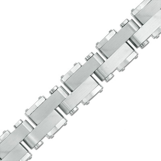 Men's Thick Link Bracelet in Stainless Steel - 8.5"|Peoples Jewellers