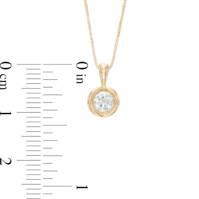 0.25 CT. T.W. Sirena™ Energy Solitaire Pendant in 14K Gold