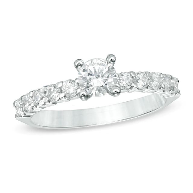0.78 CT. T.W. Diamond Engagement Ring in 14K White Gold|Peoples Jewellers