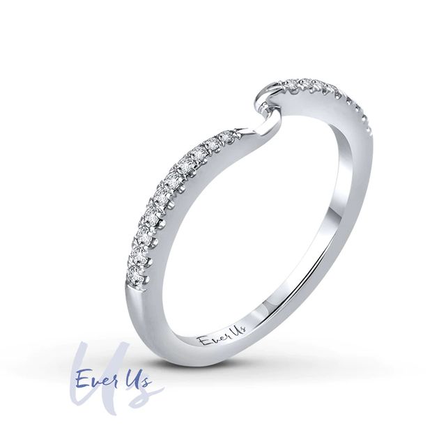 Ever Us™ CT. T.W. Diamond Contour Band in 14K Gold|Peoples Jewellers