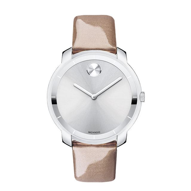 Ladies' Movado Bold® Strap Watch with Silver-Tone Dial (Model: 3600311)|Peoples Jewellers