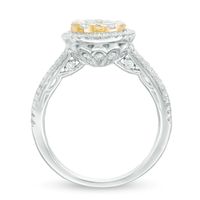 1.26 CT. T.W. Composite Diamond Frame Engagement Ring in 10K Two-Tone Gold|Peoples Jewellers