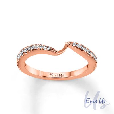 Ever Us™ CT. T.W. Diamond Contour Band in 14K Rose Gold|Peoples Jewellers