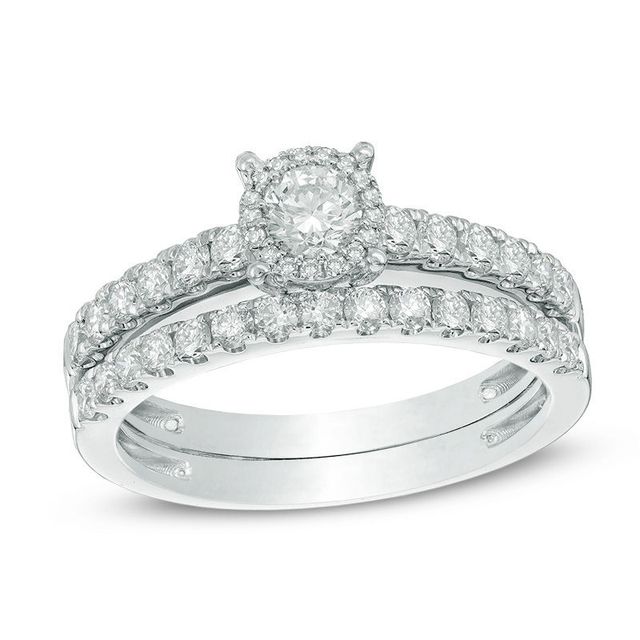 Peoples 1.00 CT. T.W. Diamond Bridal Set in 14K White Gold, Peoples  Jewellers