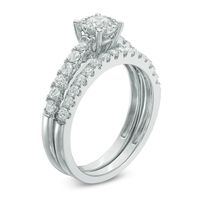 1.00 CT. T.W. Diamond Bridal Set in 14K White Gold|Peoples Jewellers