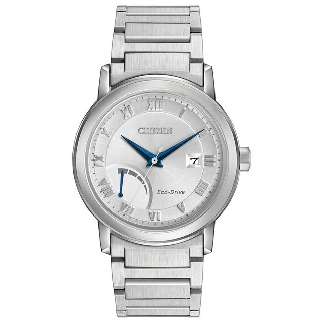 Men's Citizen Eco-Drive® Power Reserve Watch with Silver-Tone Dial (Model: AW7020-51A)|Peoples Jewellers